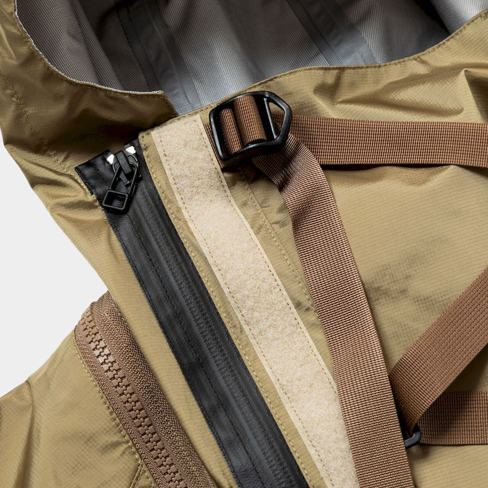 Air Circulation System Rain Jacket/Coyote