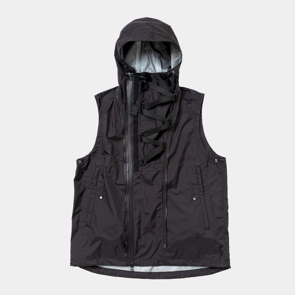 Air Circulation System Rain Jacket/Off Black