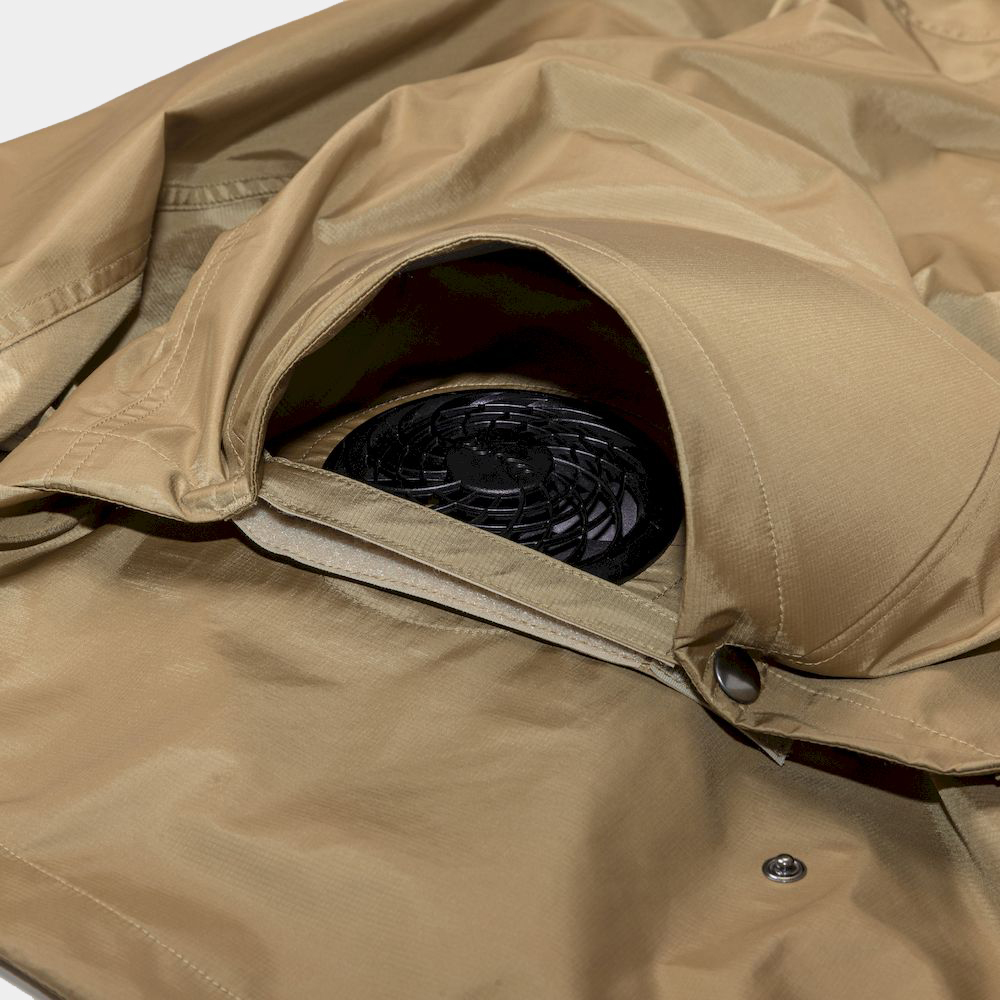 Air Circulation System Rain Jacket/Coyote
