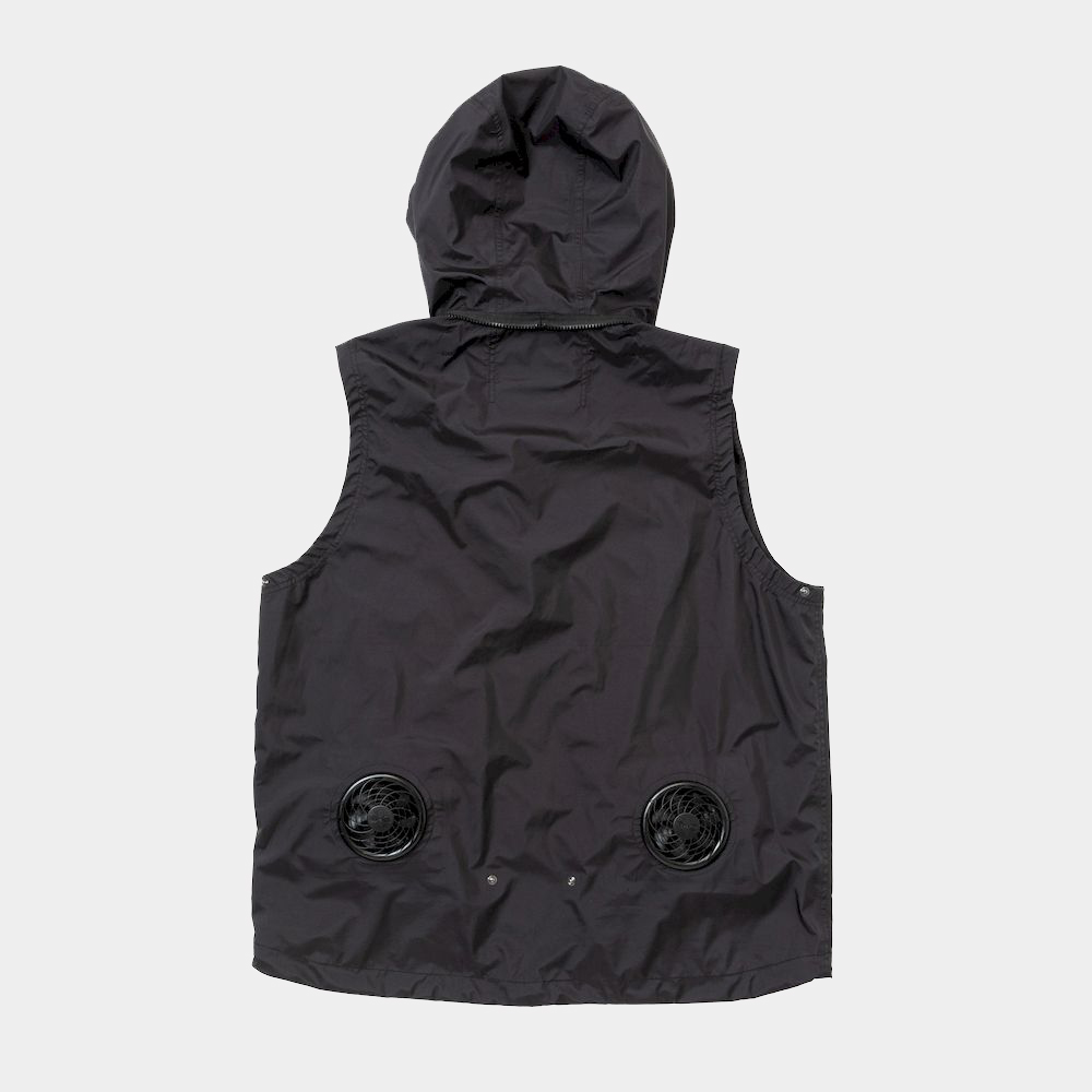 Air Circulation System Rain Jacket/Off Black