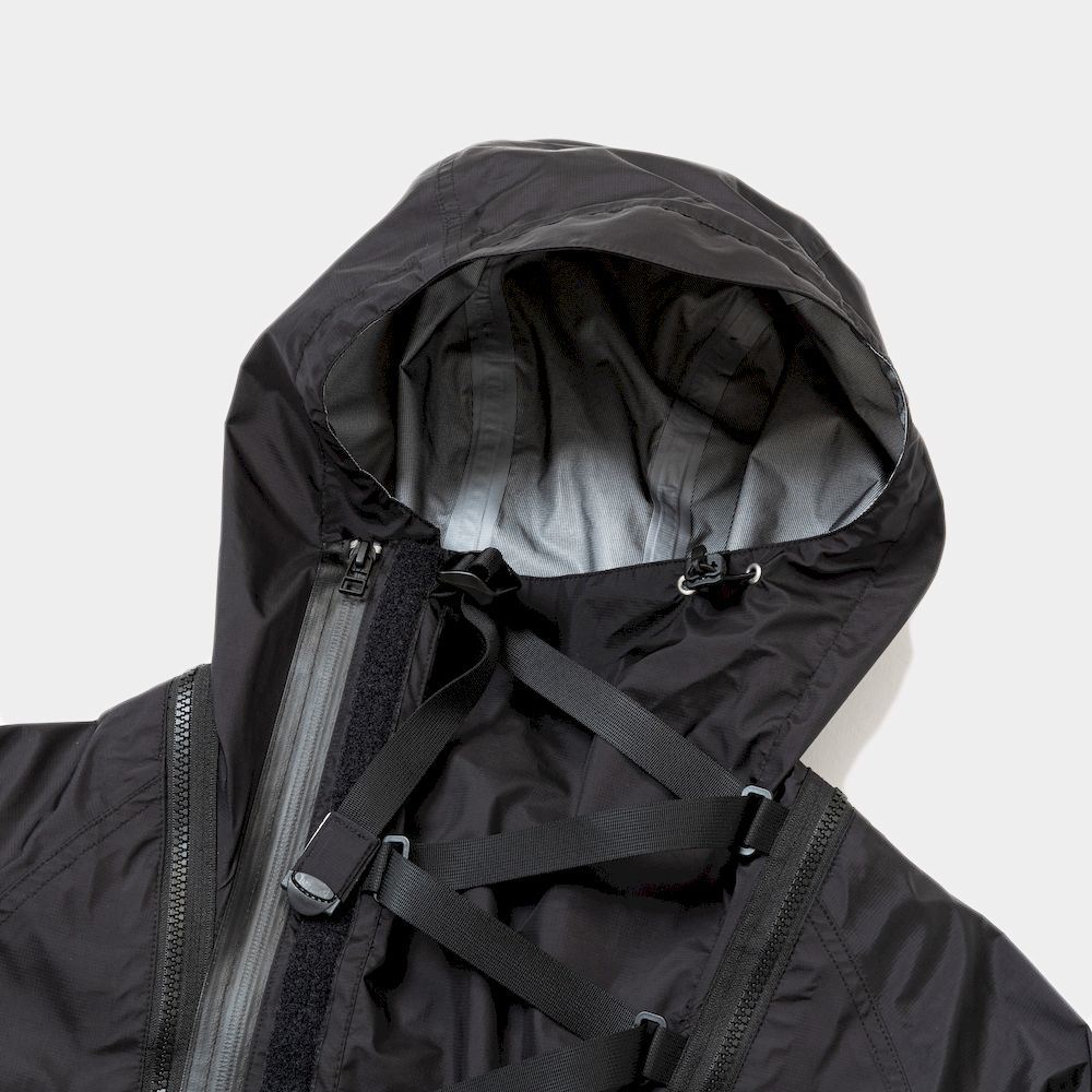 Air Circulation System Rain Jacket/Off Black
