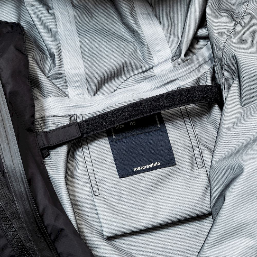 Air Circulation System Rain Jacket/Off Black