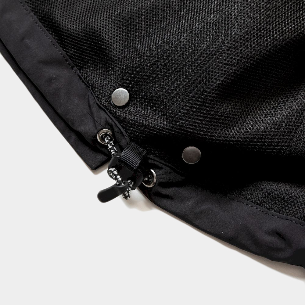 Side Slit Paper Touch Luggage Vest/Off Black