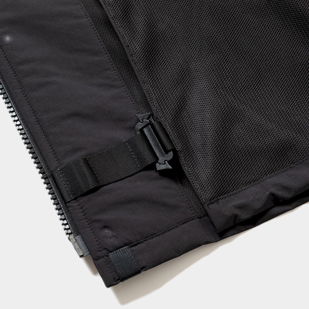 Side Slit Paper Touch Luggage Vest/Off Black