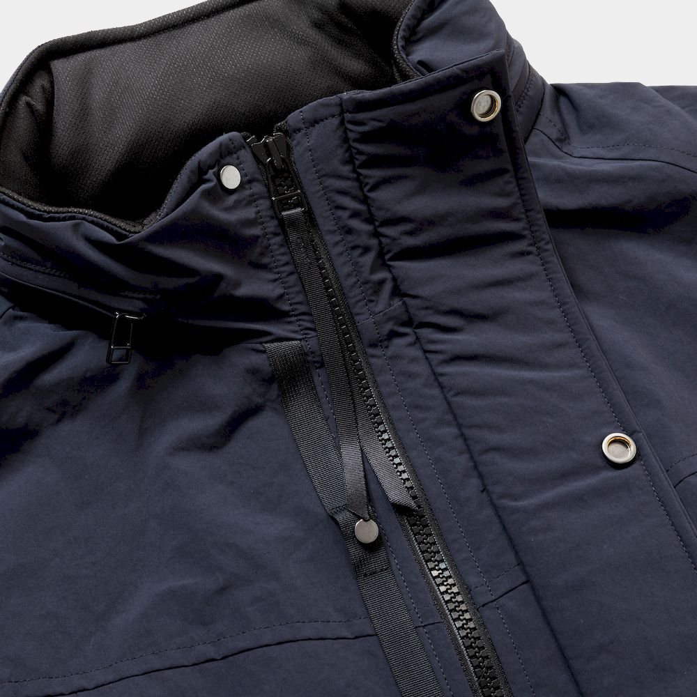 Side Slit Paper Touch Luggage Vest/Navy