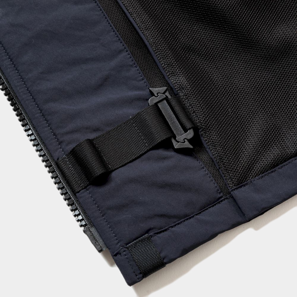 Side Slit Paper Touch Luggage Vest/Navy
