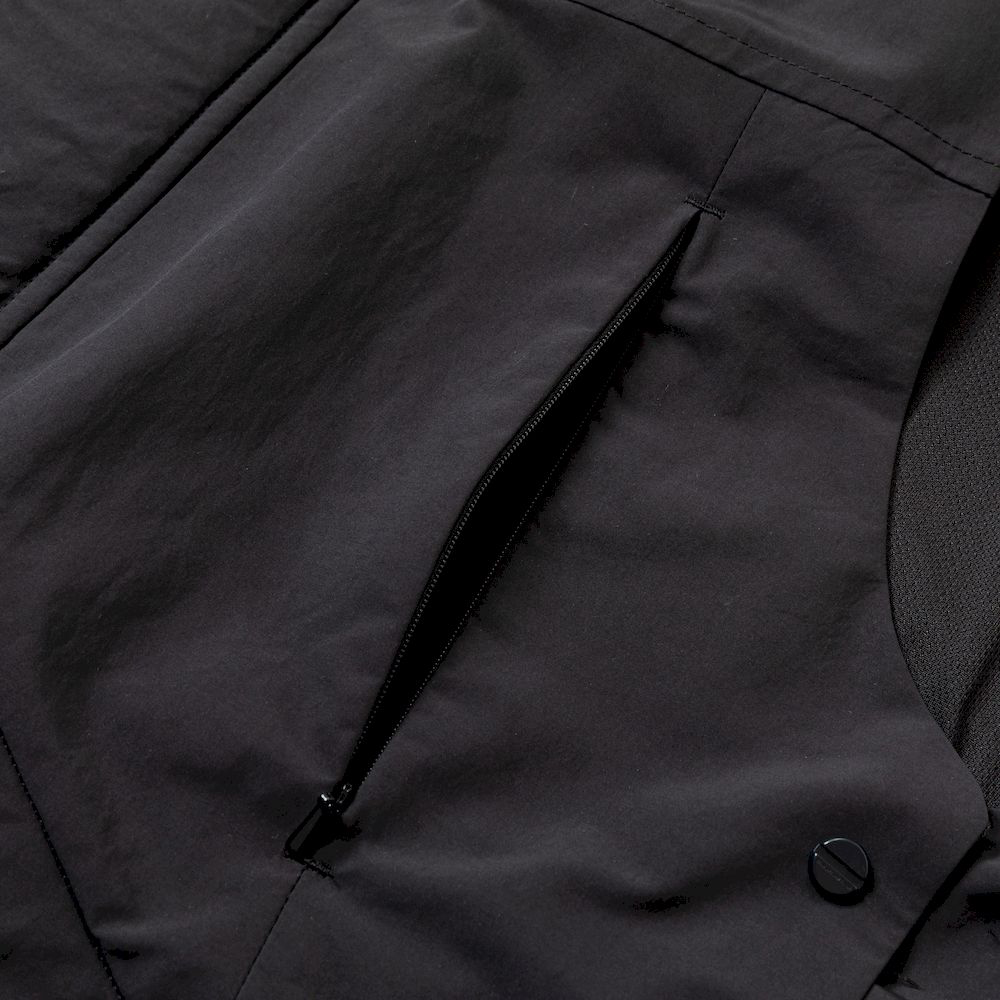 Side Slit Paper Touch Luggage Vest/Off Black