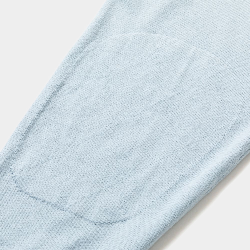 Pad Cotton Knit Sweatshirt/Sax