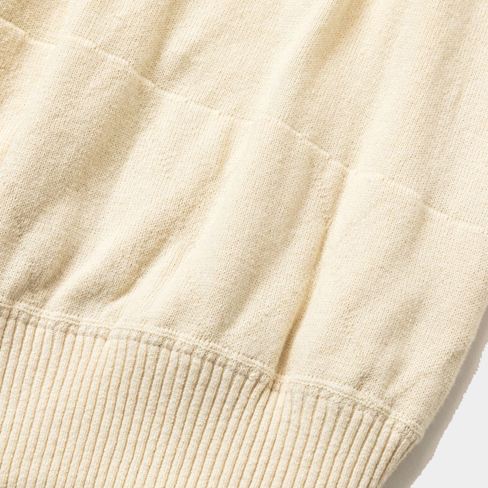 Pad Cotton Knit Sweatshirt/Bone