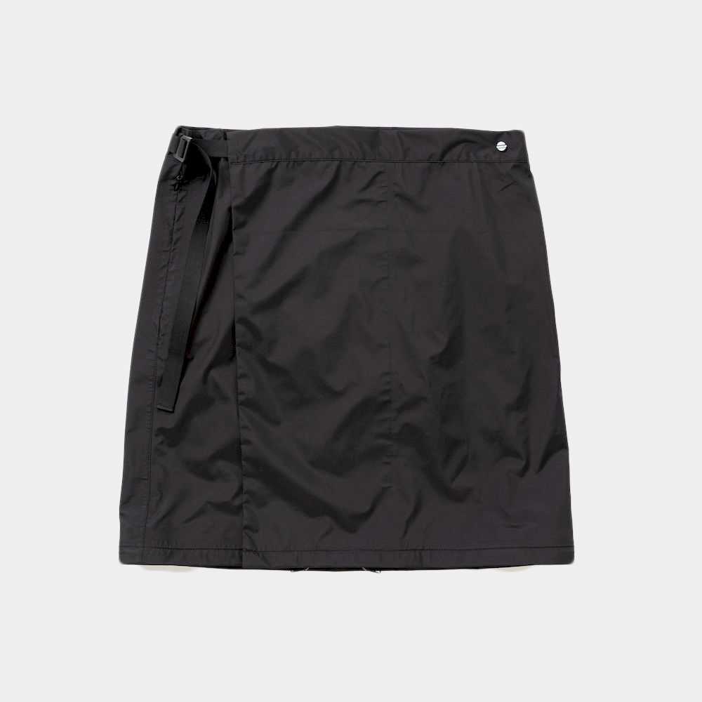 3Layer Wrap Skirt/Off Black