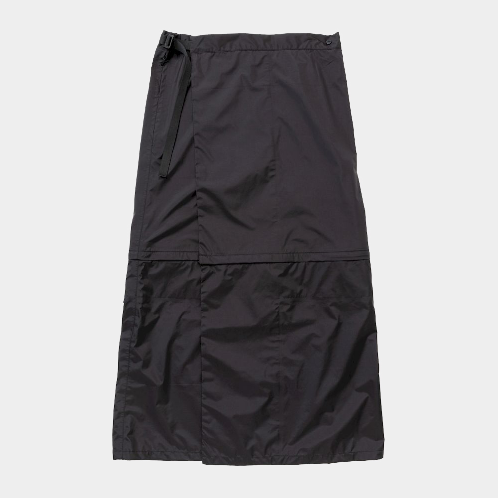 3Layer Wrap Skirt/Off Black