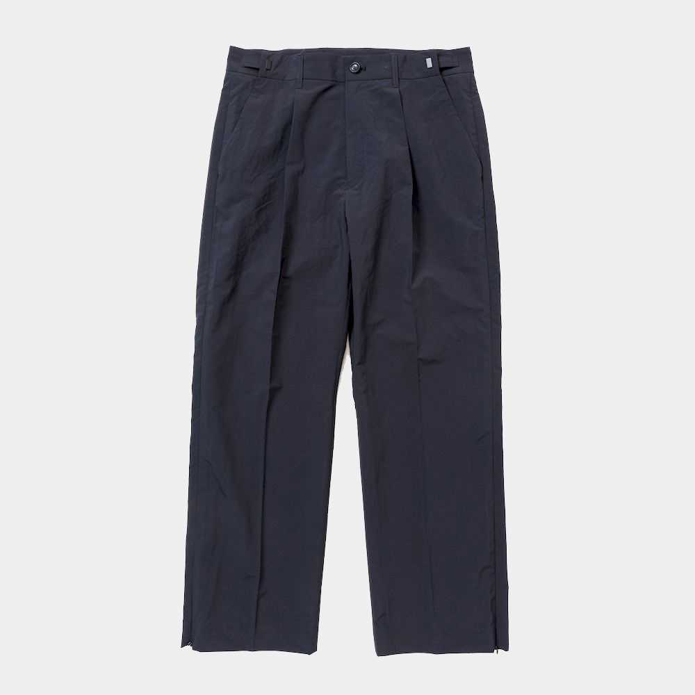 Side Zip Paper Touch Slacks/Navy
