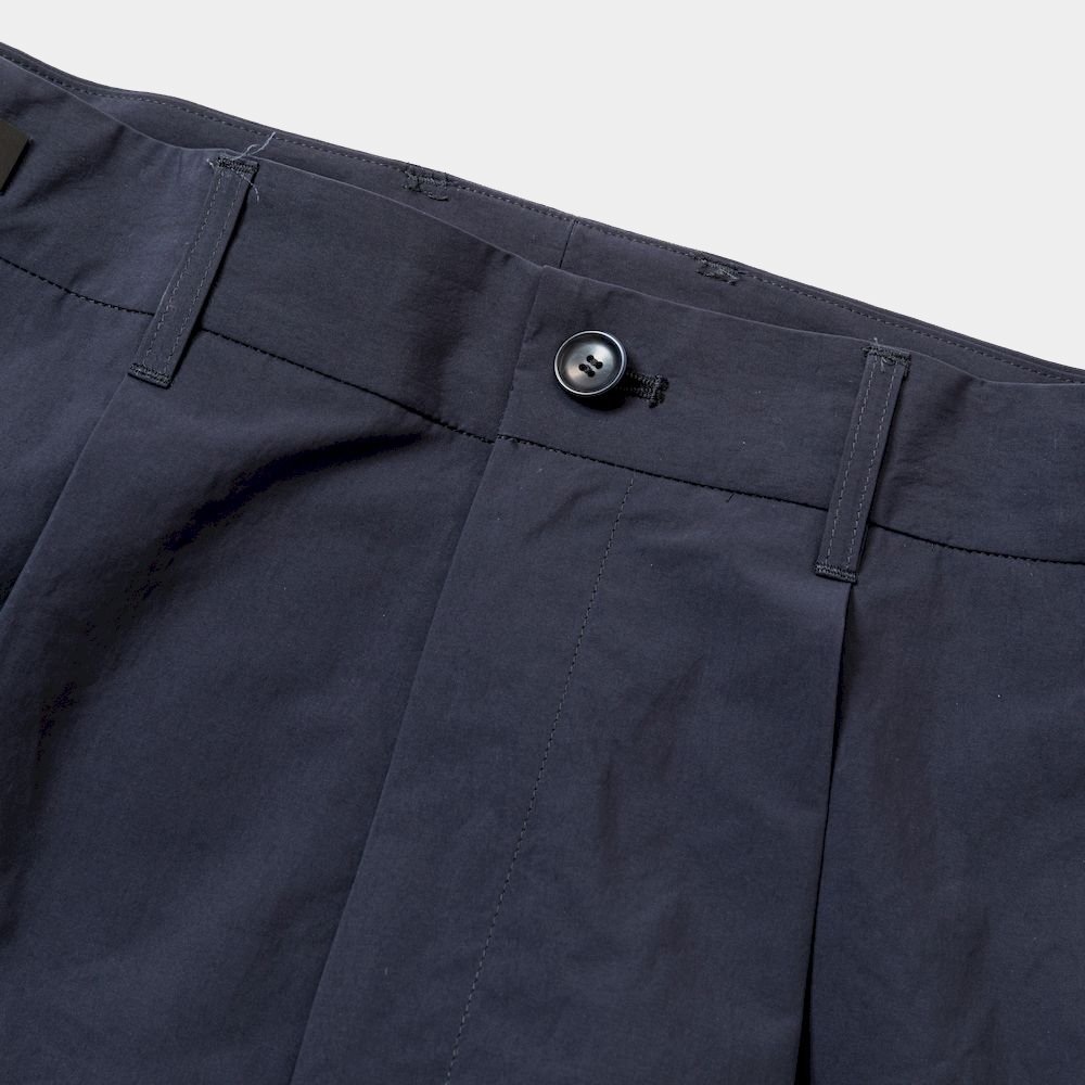 Side Zip Paper Touch Slacks/Navy