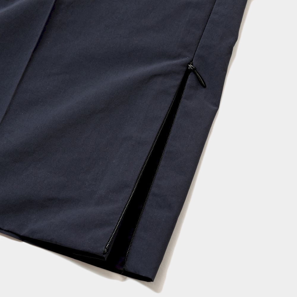 Side Zip Paper Touch Slacks/Navy