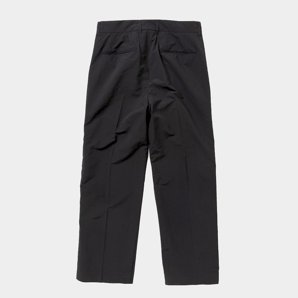 Side Zip Paper Touch Slacks/Off Black