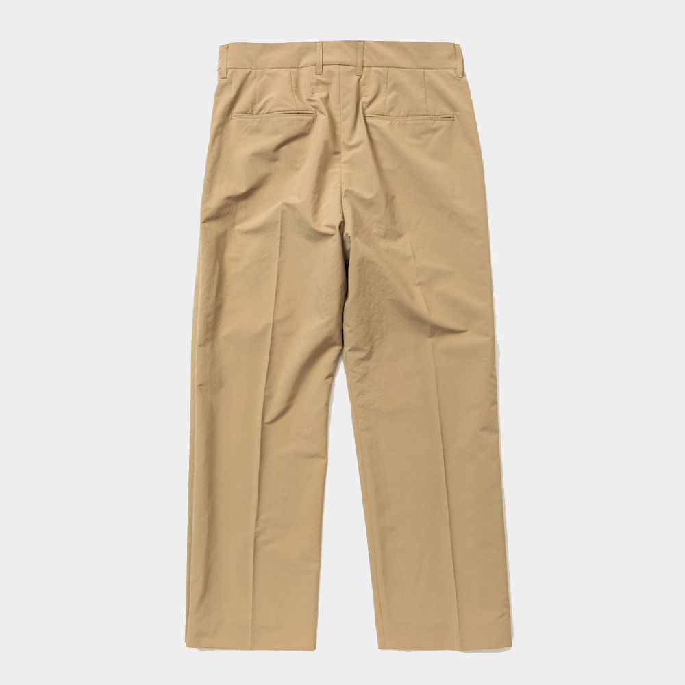 Side Zip Paper Touch Slacks/Beige
