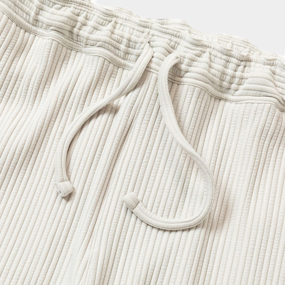 Uneven Fabric Slim Easy PT/Bone