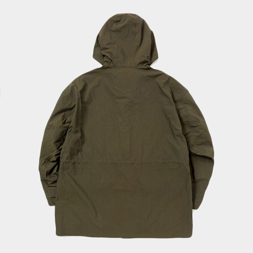 Dope Dyed Hooded Blouson/Fog Brown