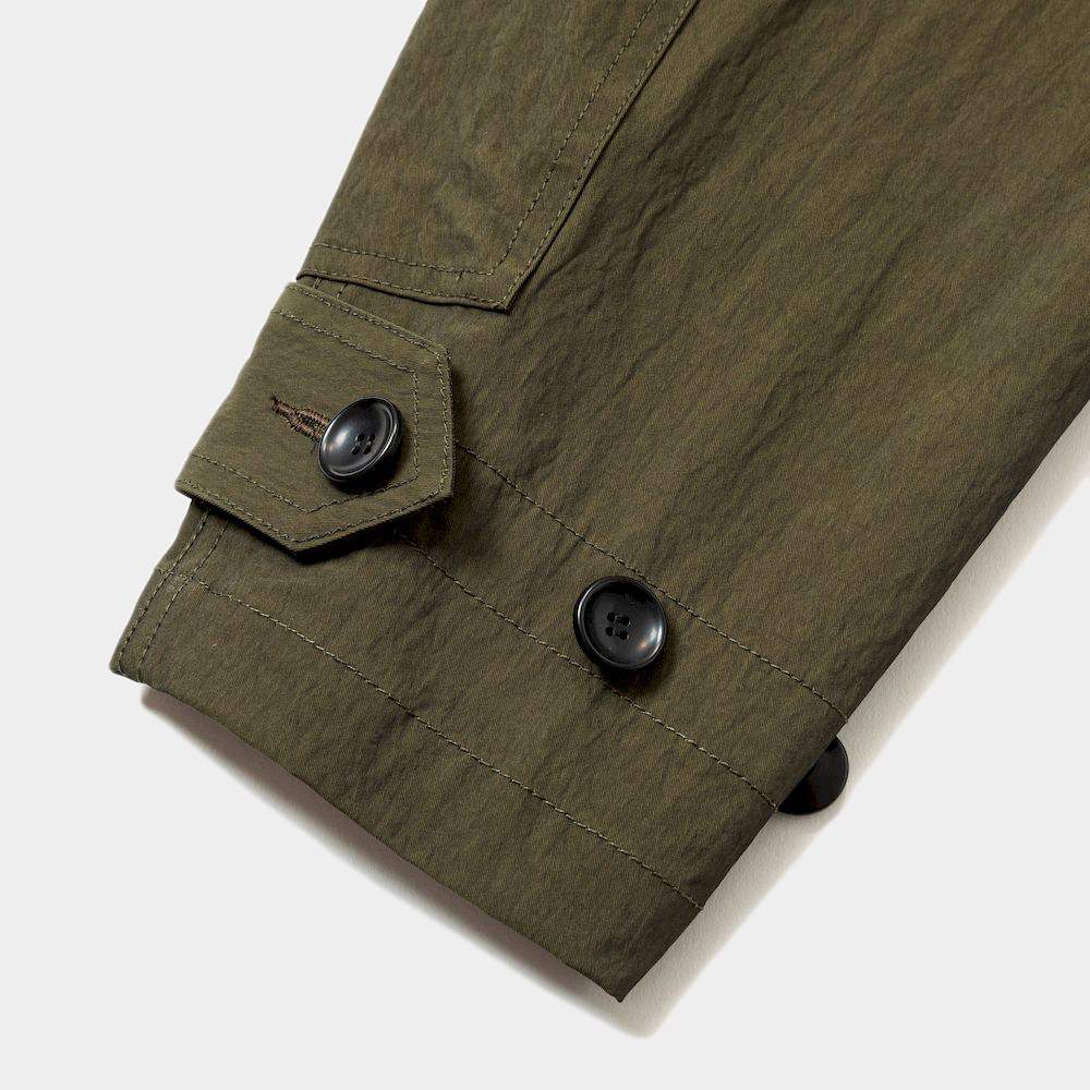 Dope Dyed Hooded Blouson/Fog Brown