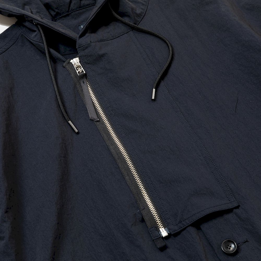 Dope Dyed Hooded Blouson/Off Black
