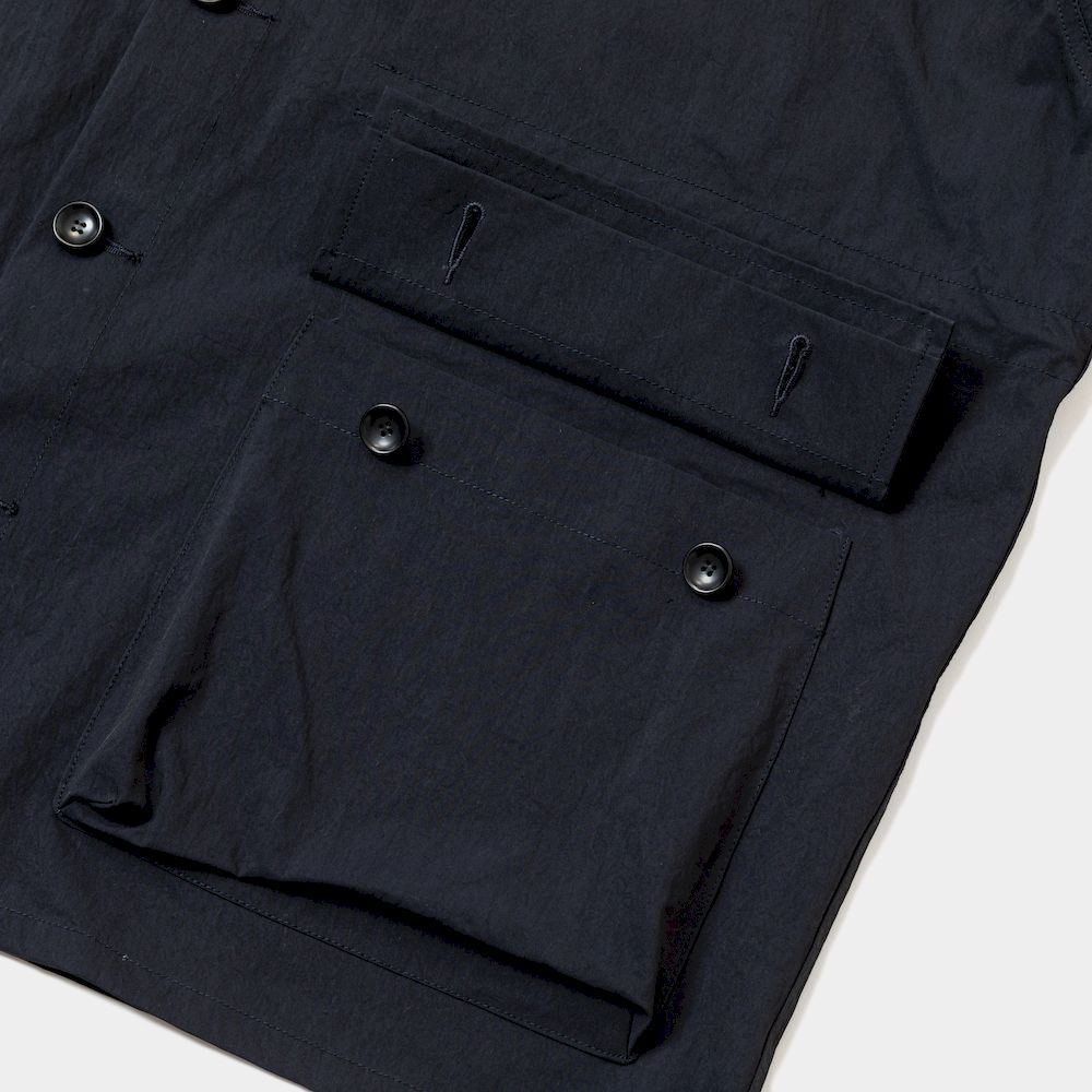 Dope Dyed Hooded Blouson/Off Black