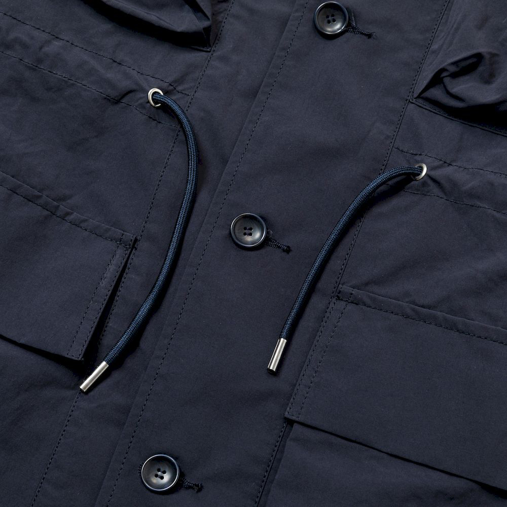 Paper Touch Feather Blouson/Navy