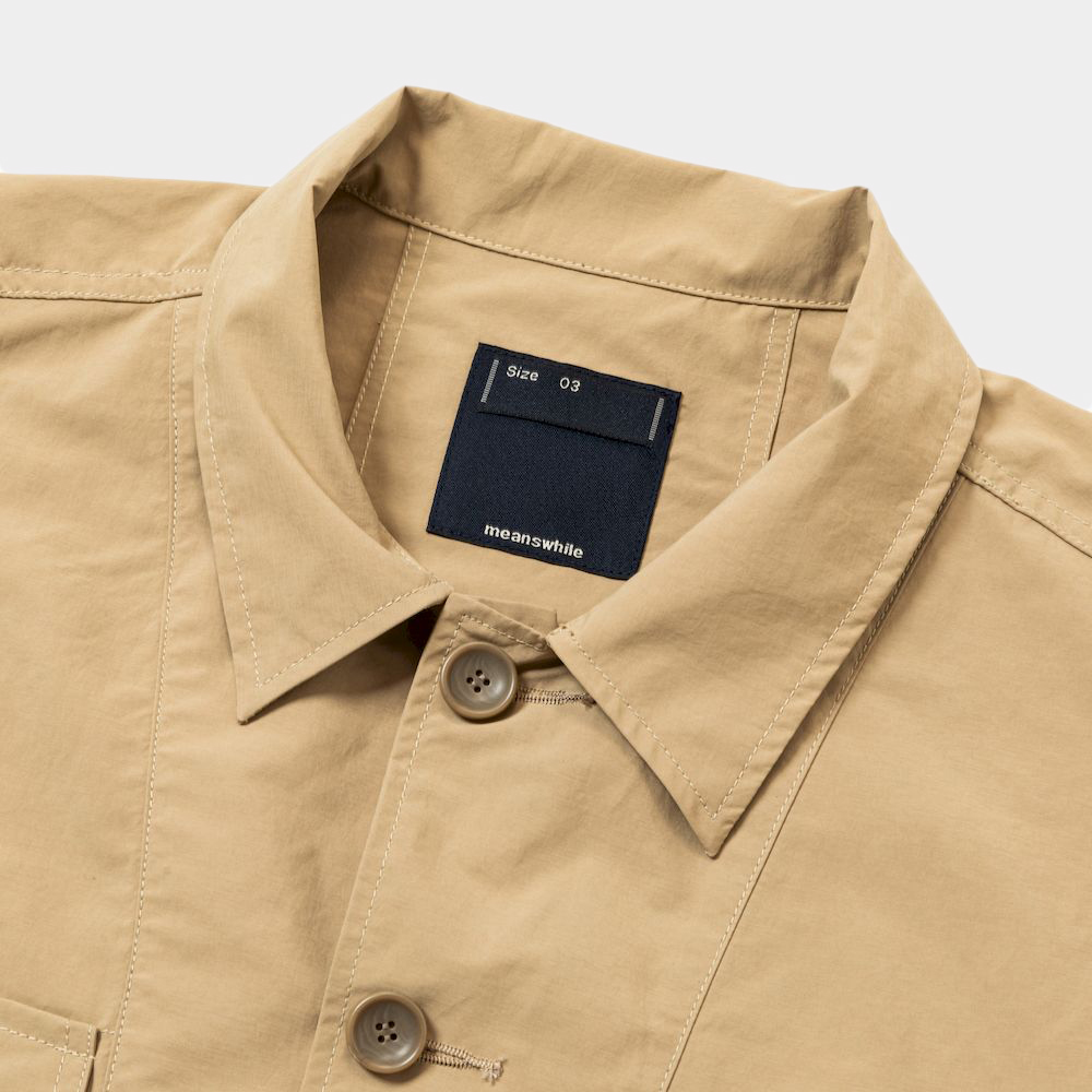 Paper Touch Feather Blouson/Beige