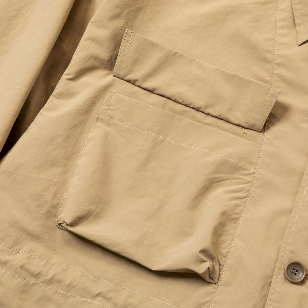 Paper Touch Feather Blouson/Beige