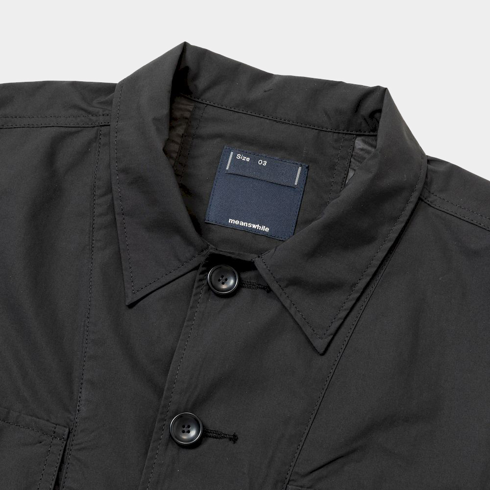 Paper Touch Feather Blouson/Off Black