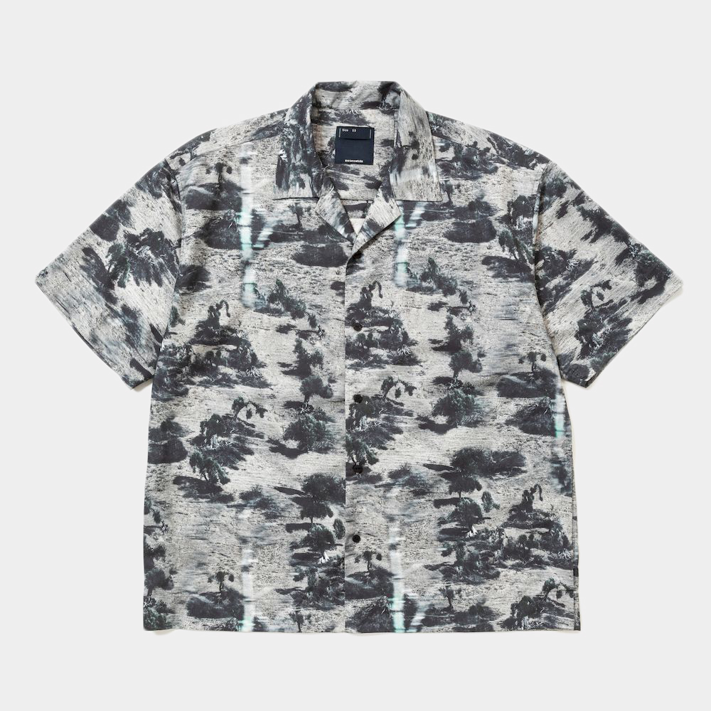 Side Slit Open Collar SH/Monotone