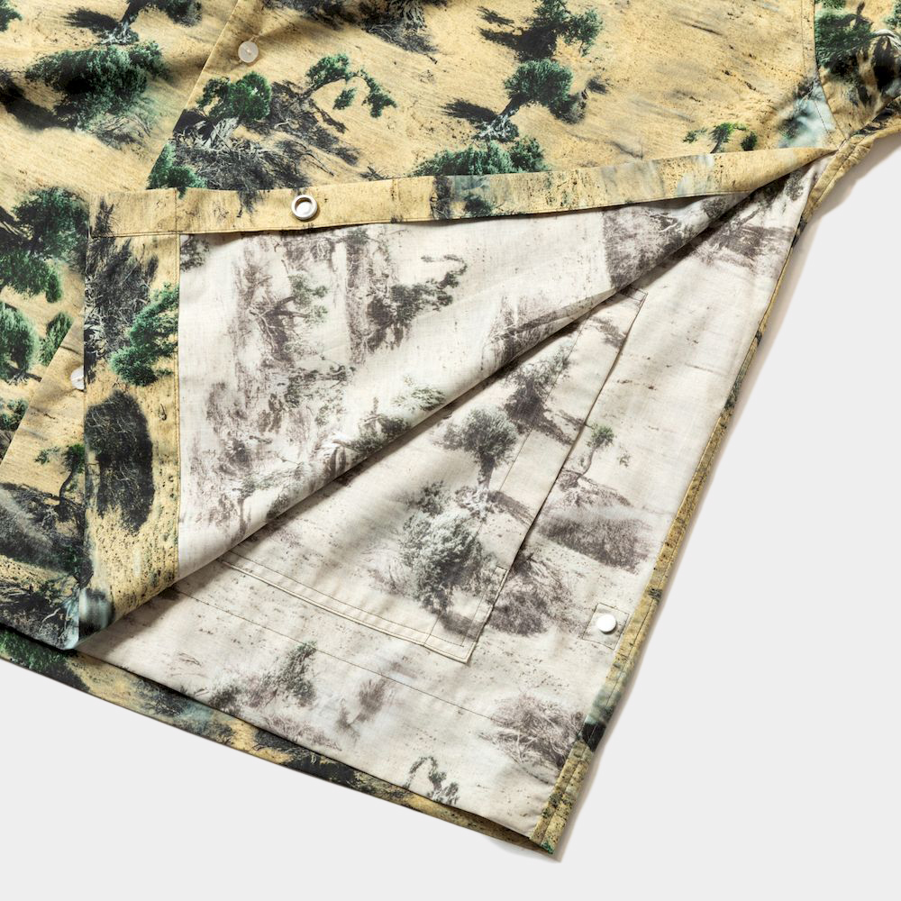 Side Slit Open Collar SH/Sand