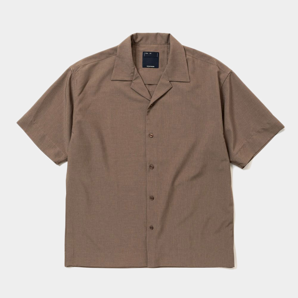 Tropical Side Slit Open Collar SH/Bedouin