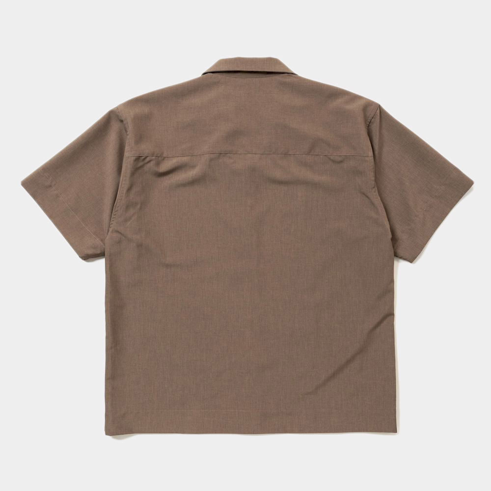 Tropical Side Slit Open Collar SH/Bedouin
