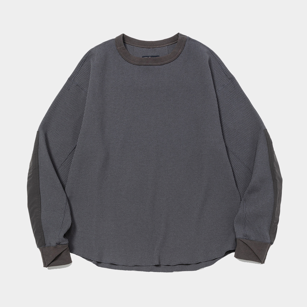SOLOTEX Waffle L/S Tee/Charcoal
