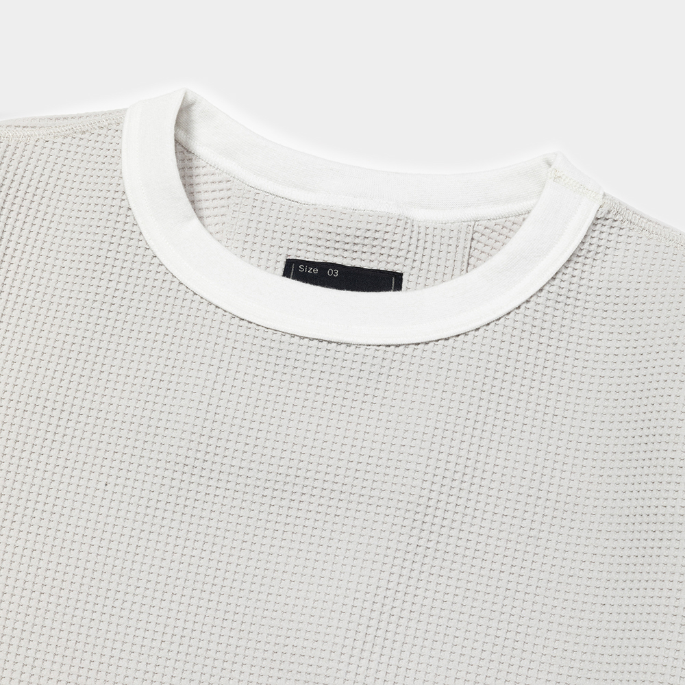 SOLOTEX Waffle L/S Tee/Taupe