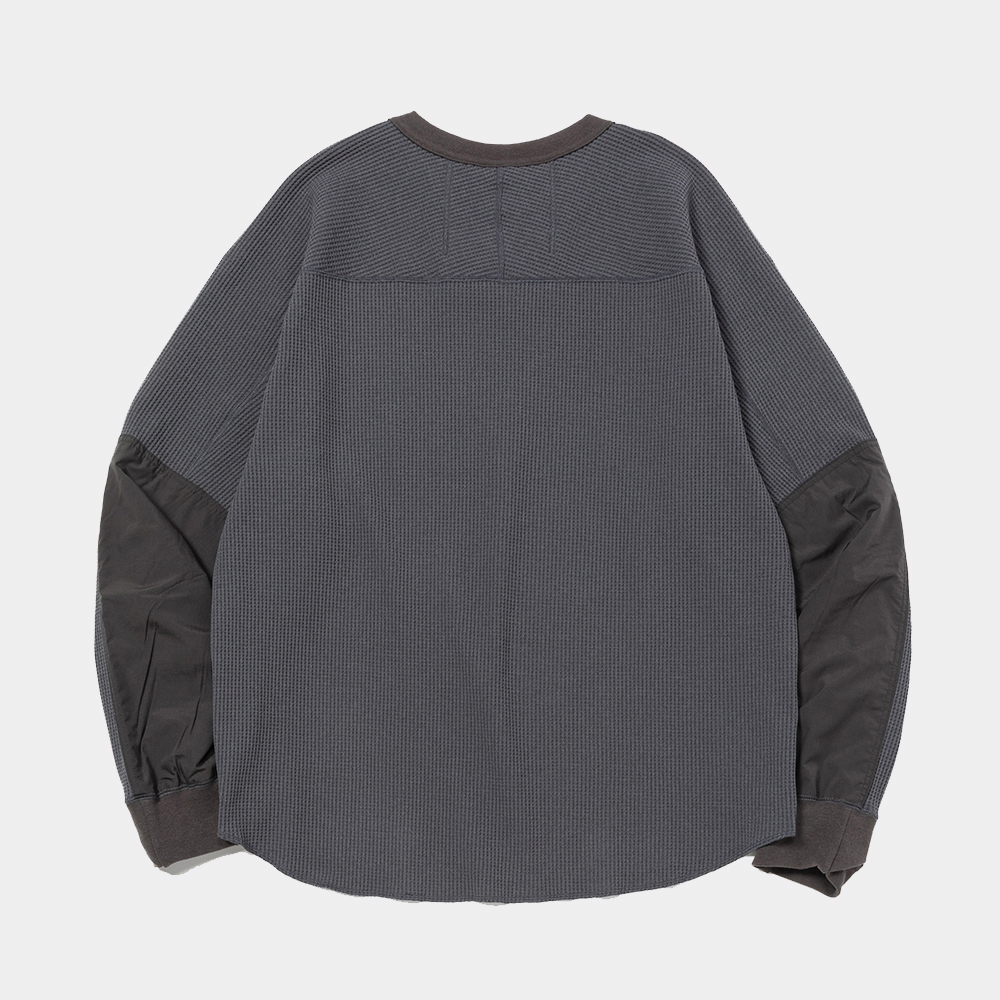 SOLOTEX Waffle L/S Tee/Charcoal