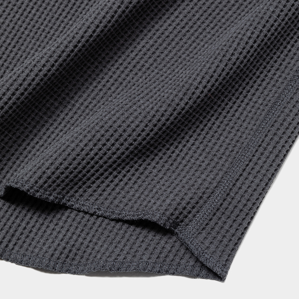 SOLOTEX Waffle L/S Tee/Charcoal