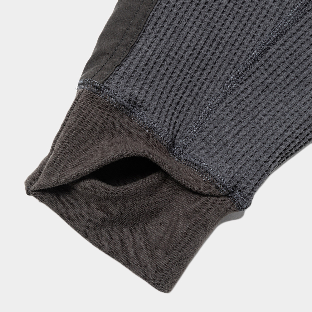 SOLOTEX Waffle L/S Tee/Charcoal
