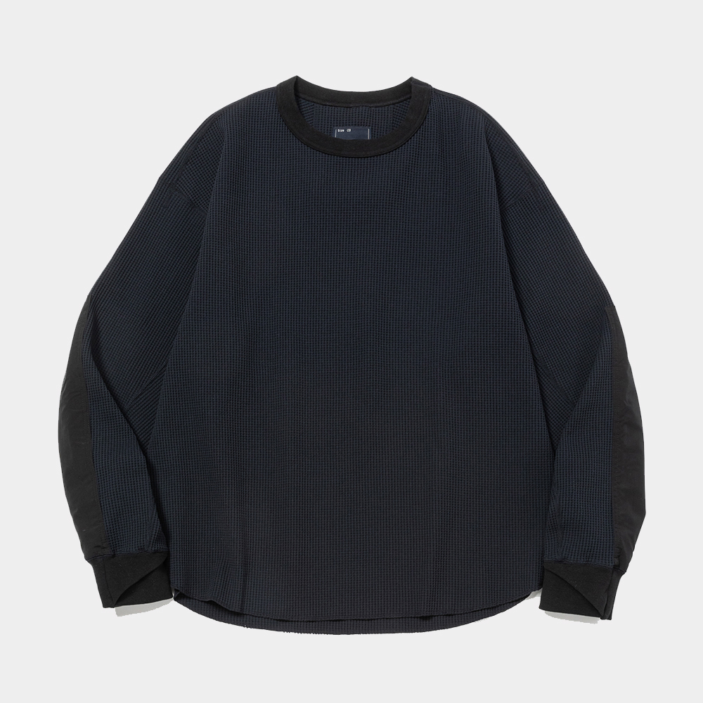 SOLOTEX Waffle L/S Tee/Ash Blue