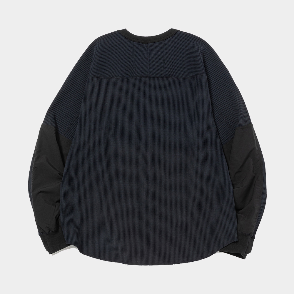 SOLOTEX Waffle L/S Tee/Ash Blue