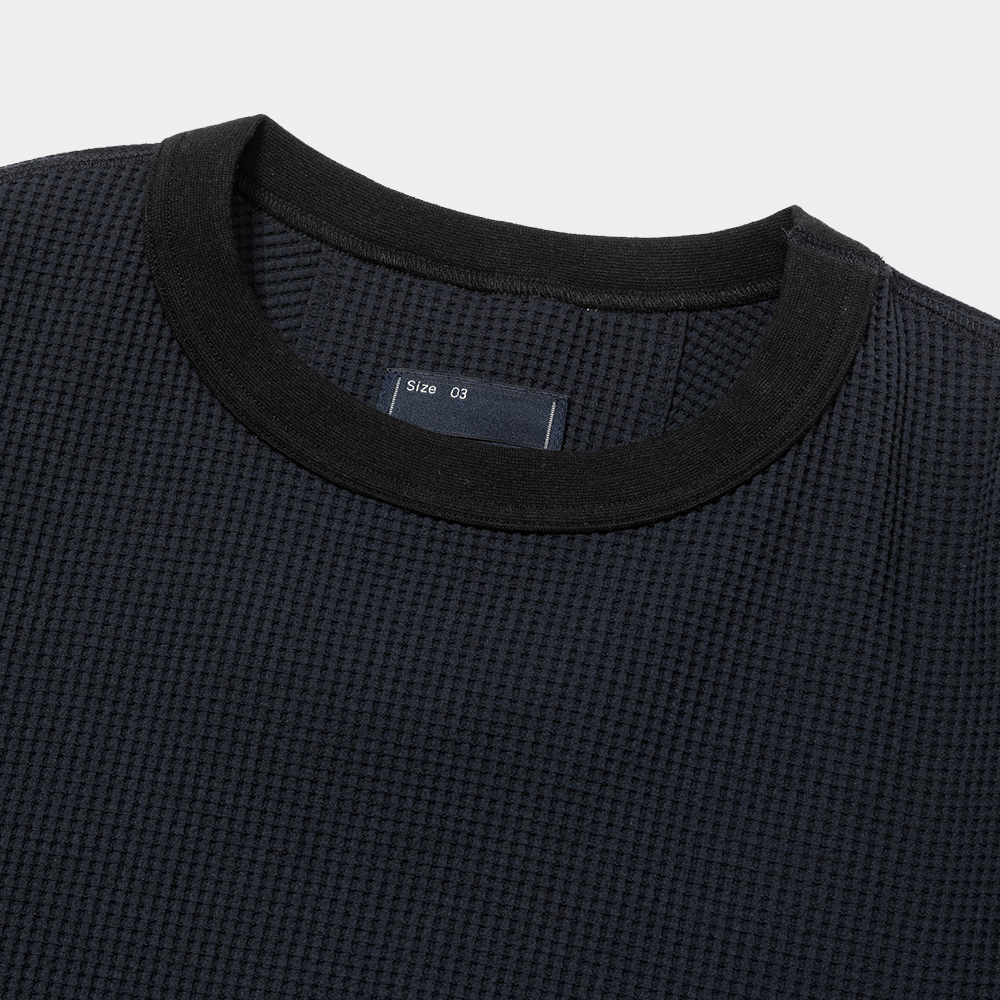 SOLOTEX Waffle L/S Tee/Ash Blue