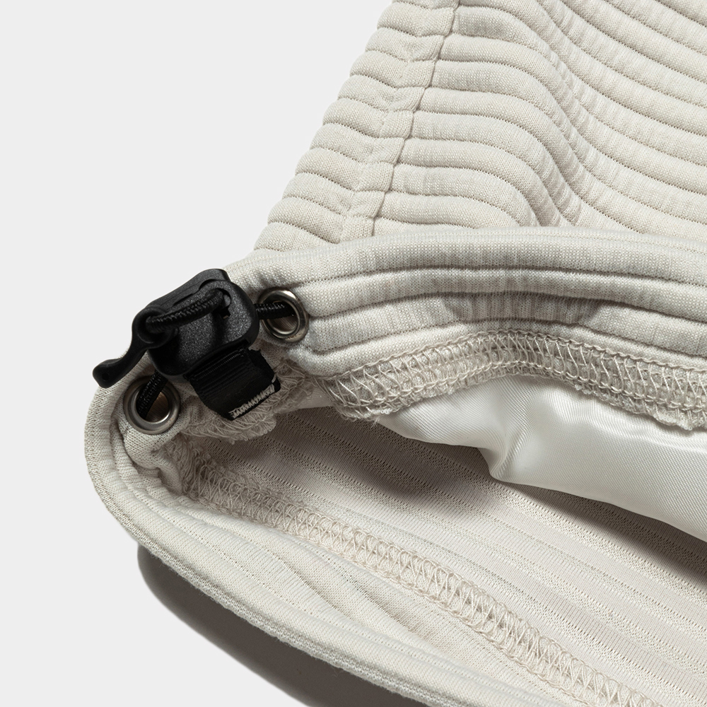 Uneven Fabric Anorak Parka/Off White