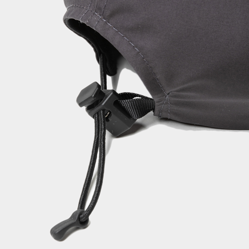 Nylon Twill 6Panel Cap/Charcoal