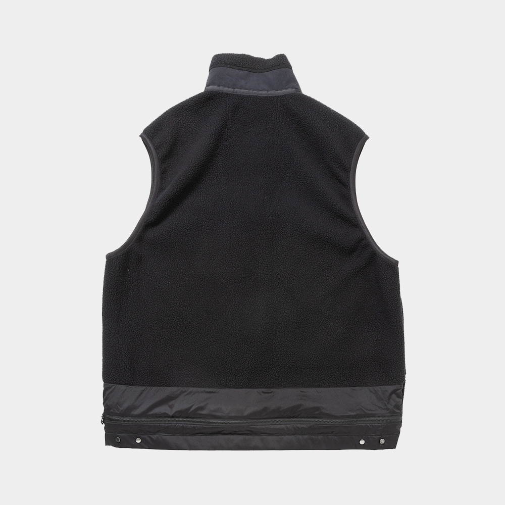 Polartec® Fleece Overwrap Vest/Off Black
