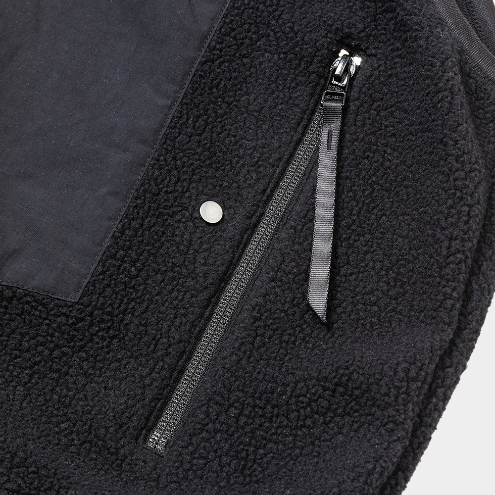 Polartec® Fleece Overwrap Vest/Off Black
