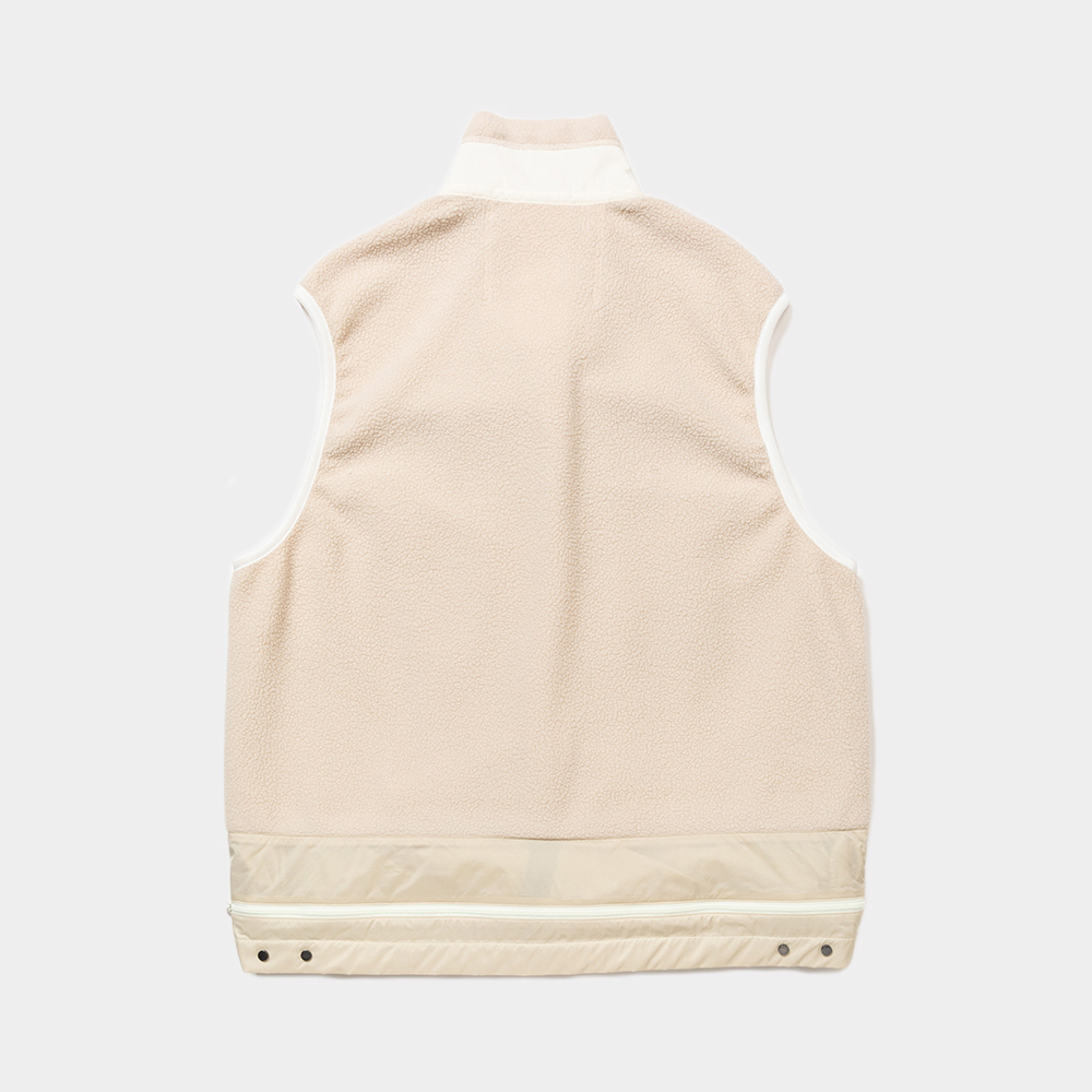 Polartec® Fleece Overwrap Vest/Taupe