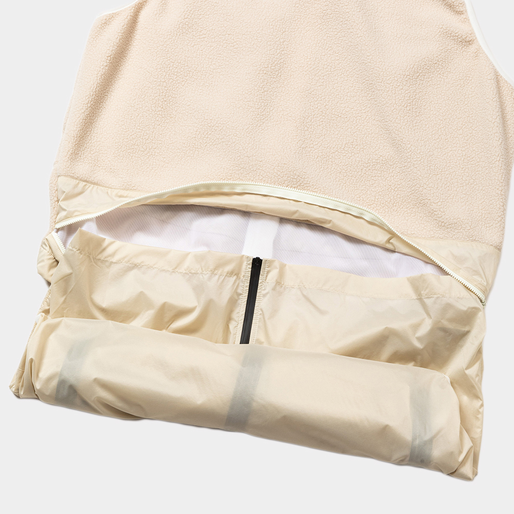 Polartec® Fleece Overwrap Vest/Taupe