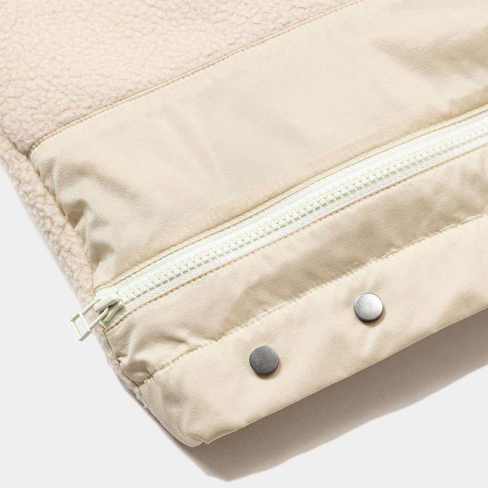 Polartec® Fleece Overwrap Vest/Taupe