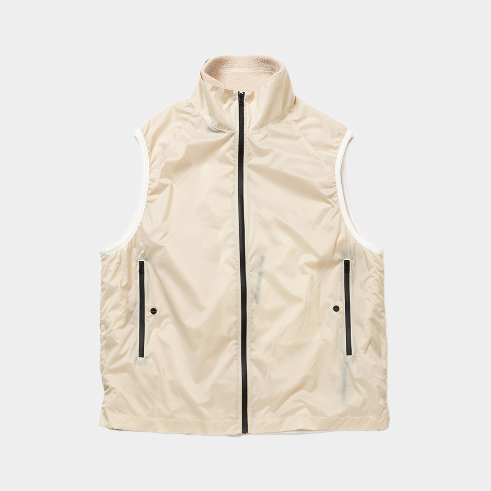 Polartec® Fleece Overwrap Vest/Taupe