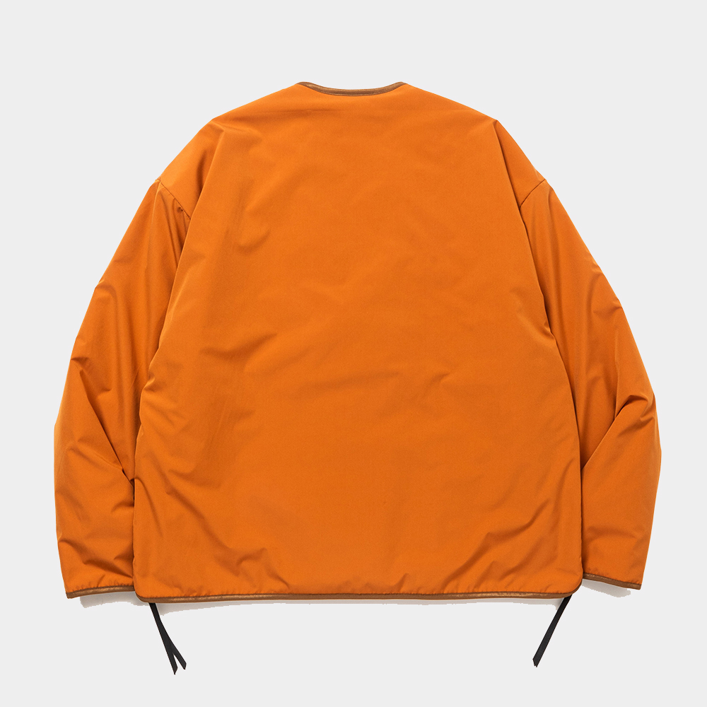 Padding Double-Breasted Cardigan/Orange
